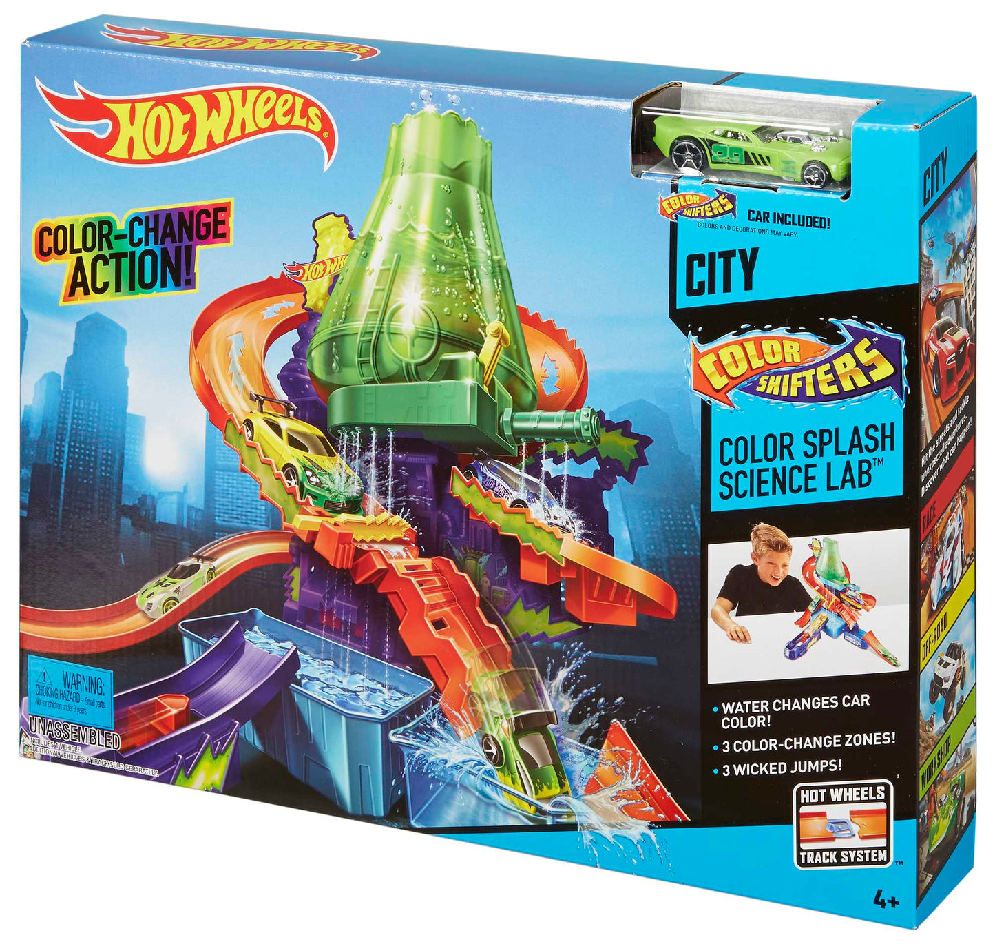 Hot Wheels City Pista de Brinquedo Color Shifters Laborat¨®rio Cient¨ªfico