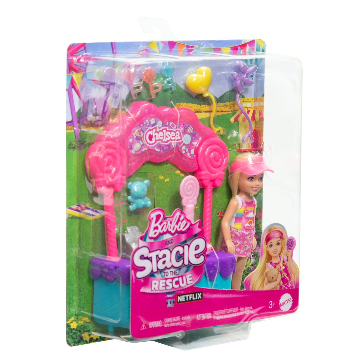 Barbie Poup¨¦e Chelsea et Kiosque ¨¤ Sucettes et Bonbons, 10¨¦l¨¦ments