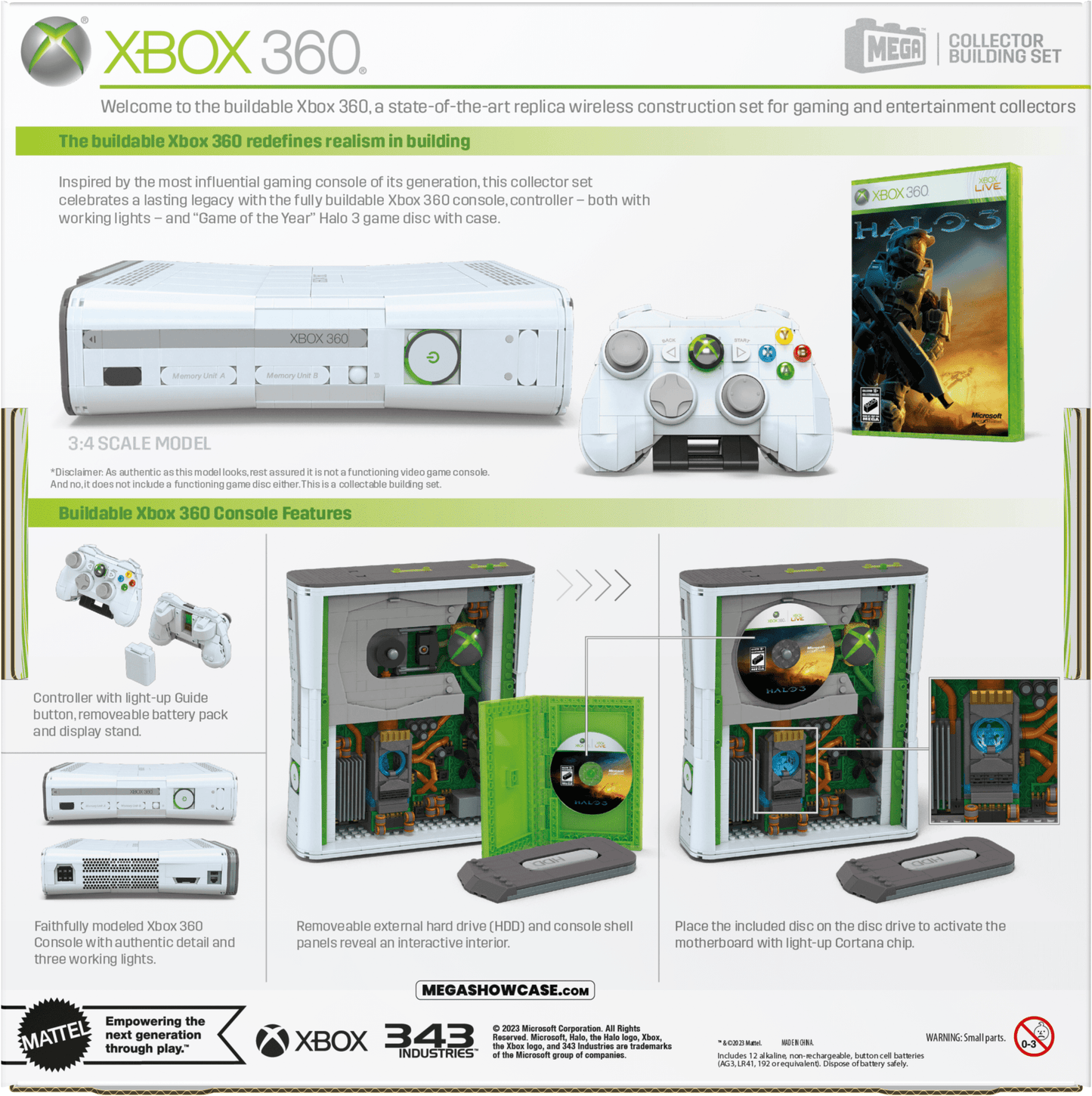 Mega Xbox360 de Microsoft R¨¦plique de Coll., Voyants (1342 Pces)