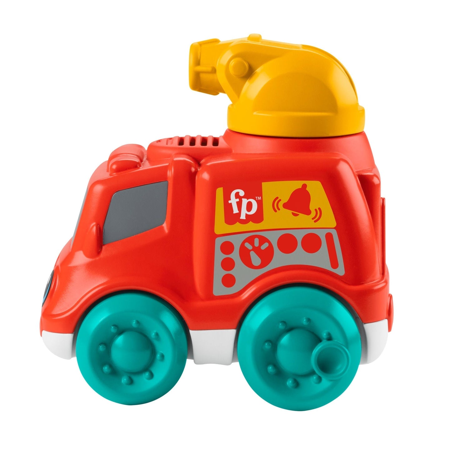 Fisher-Price Camion de Pompiers Sonore, Jouet ¨¤ Pousser Pour B¨¦b¨¦s