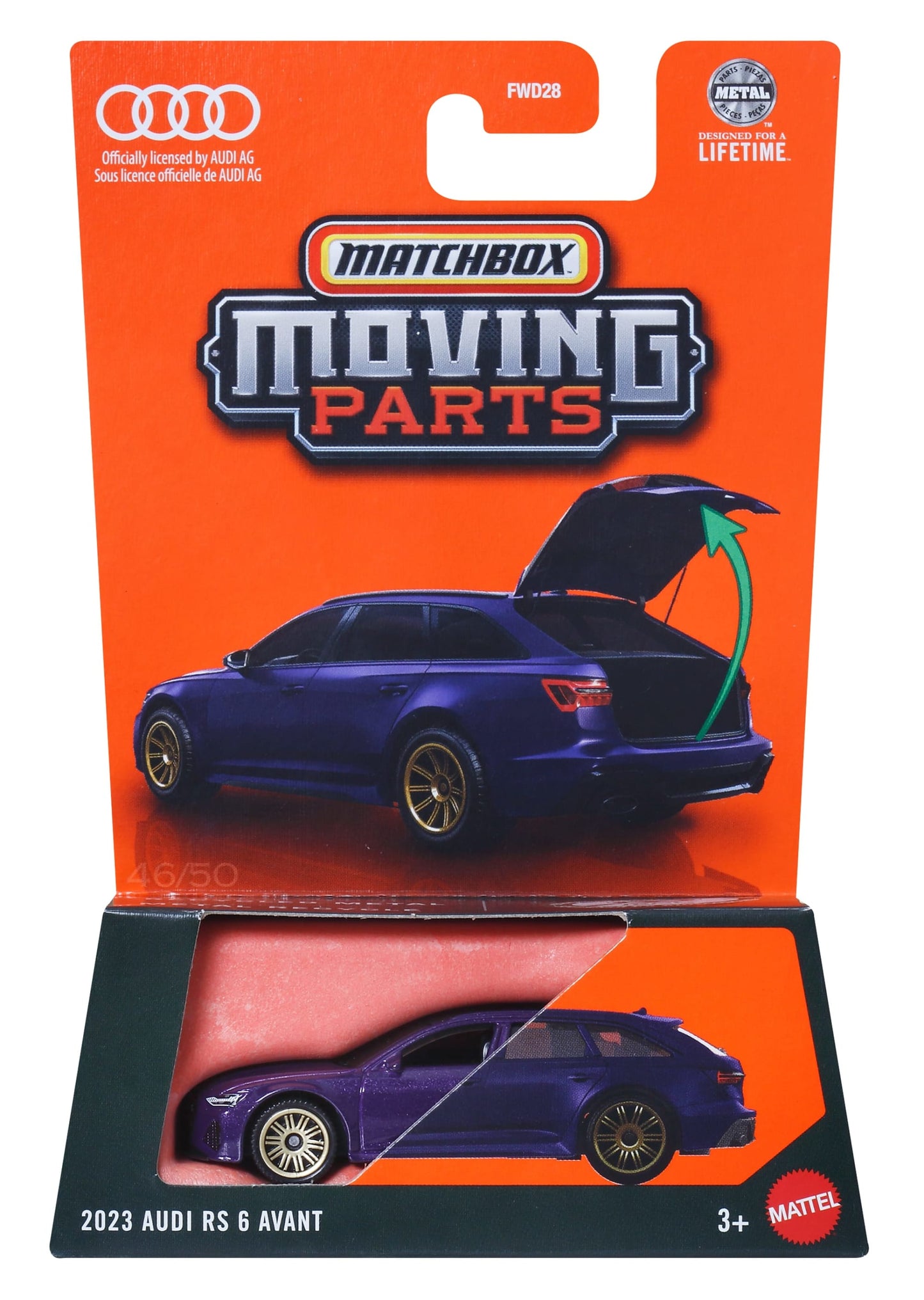 Matchbox Diecast Veh¨ªculo de Juguete Auto con Partes Movibles