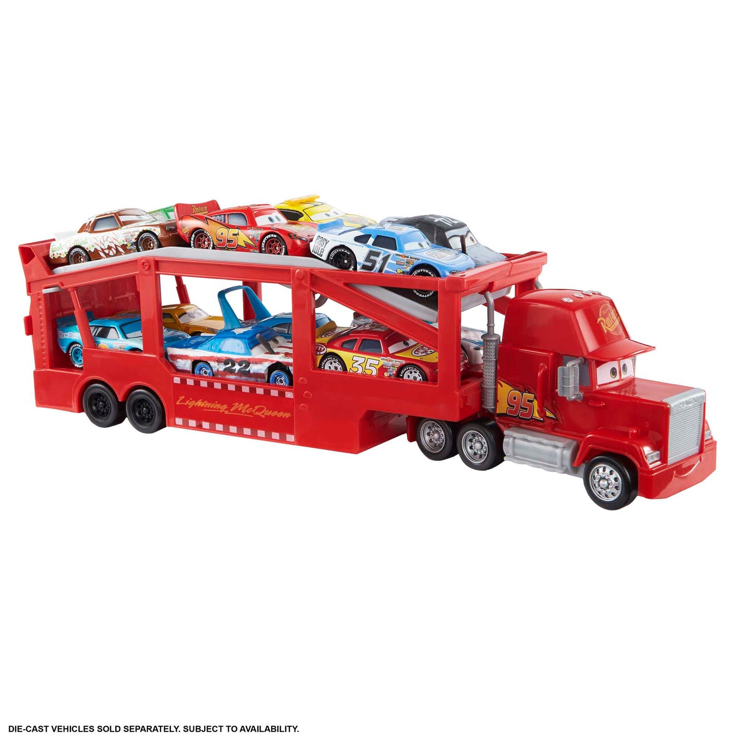 Disney/Pixar  Les Bagnoles  Camion Mack, Rampe, 33Cm, Pour 12V¨¦h.