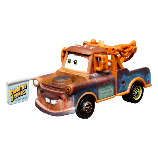 Cars de Disney y Pixar Diecast Veh¨ªculo de Juguete Mate con Cartel