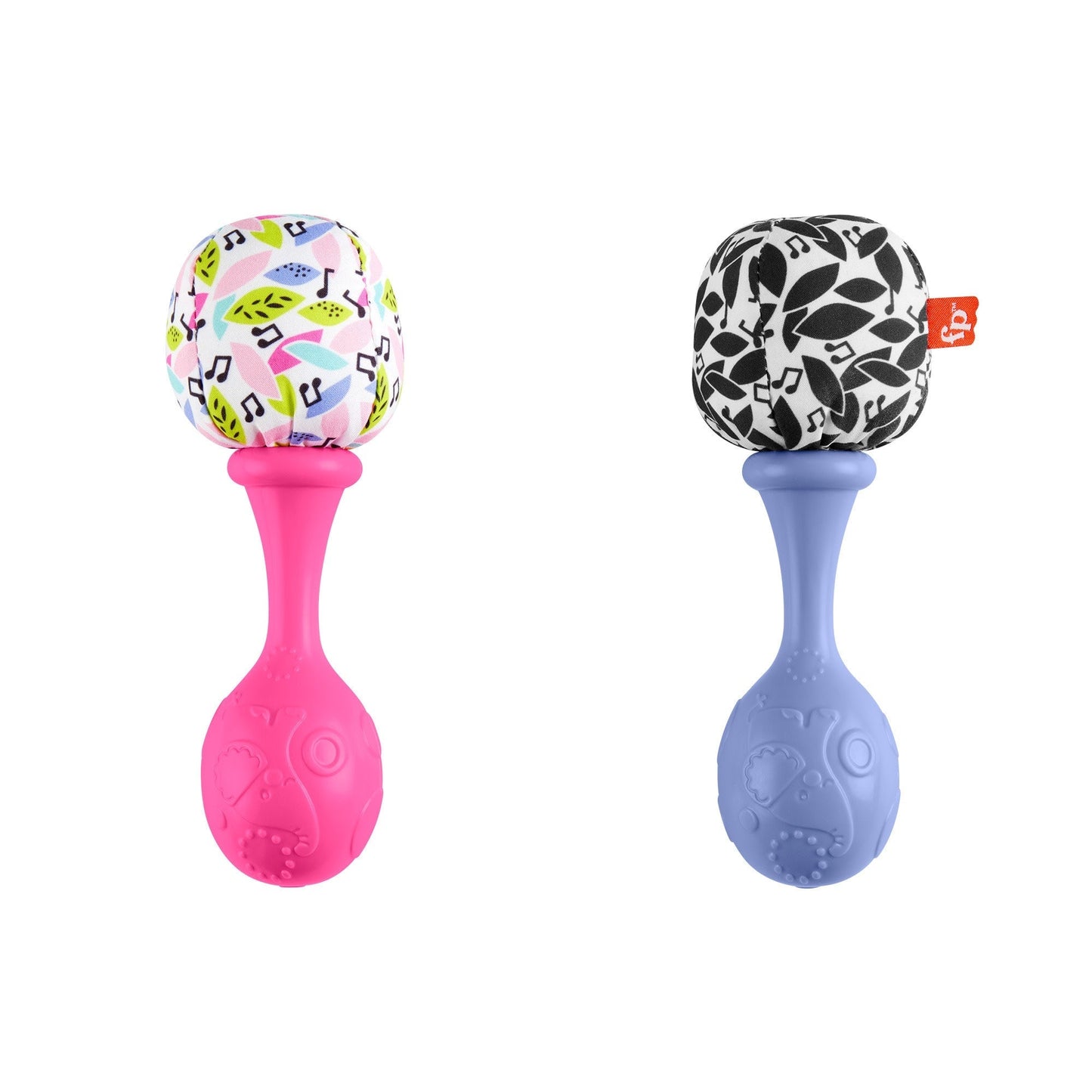 Fisher-Price Rattle ¡®n Rock Maracas Set Of 2 Baby Rattles, Newborn Toys, Pink