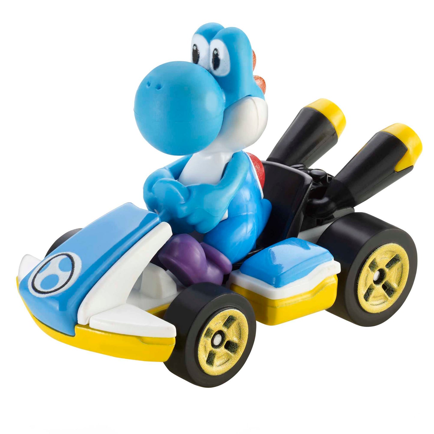 Hot Wheels Mario Kart Ve¨ªculo de Brinquedo Kart Padr?o Yoshi Azul Claro