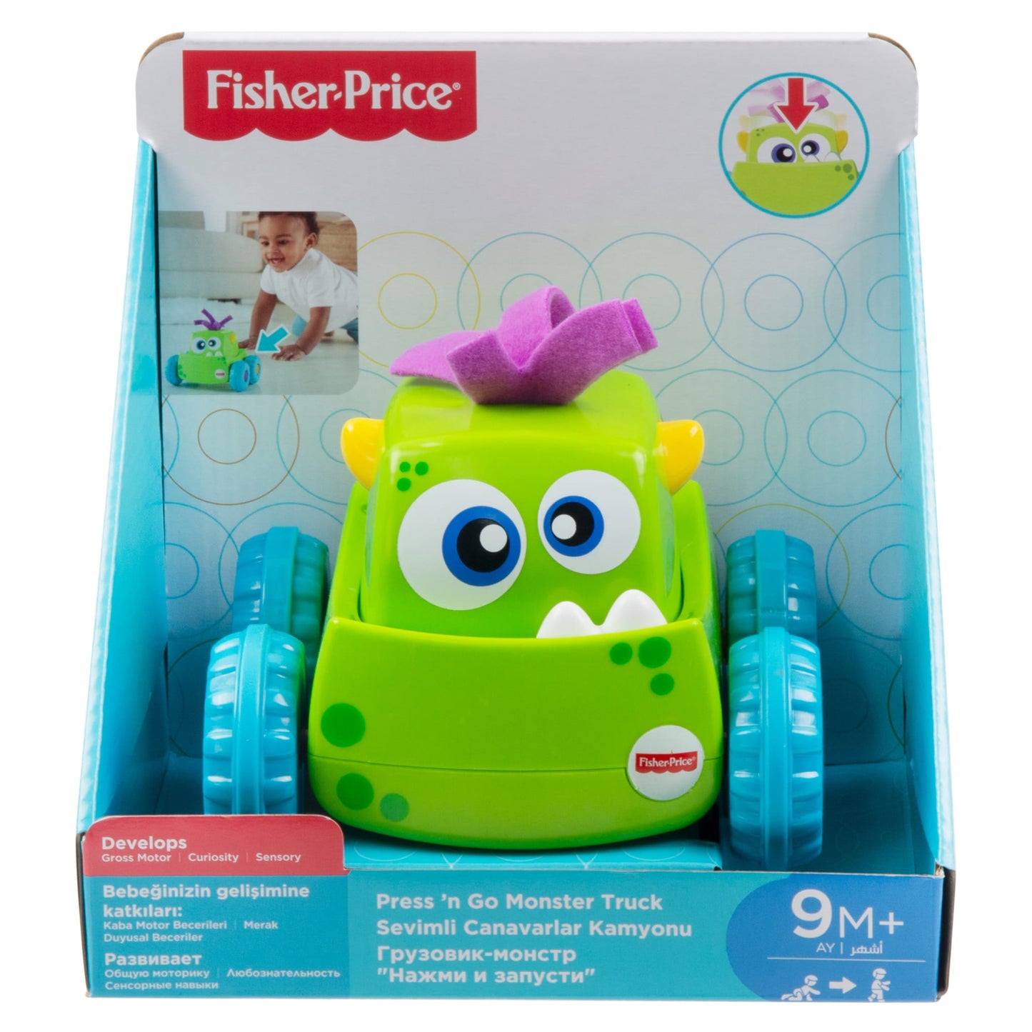 Fisher-Price Ve¨ªculo de Brinquedo Monstro Rosa