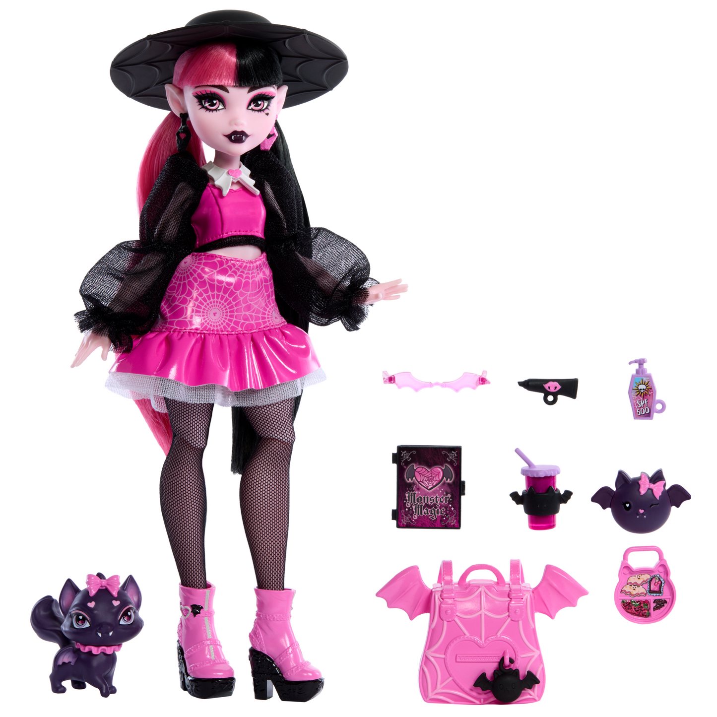 Monster High  Poup¨¦e Mode  Draculaura Avec Comte Fabuleux, Access.