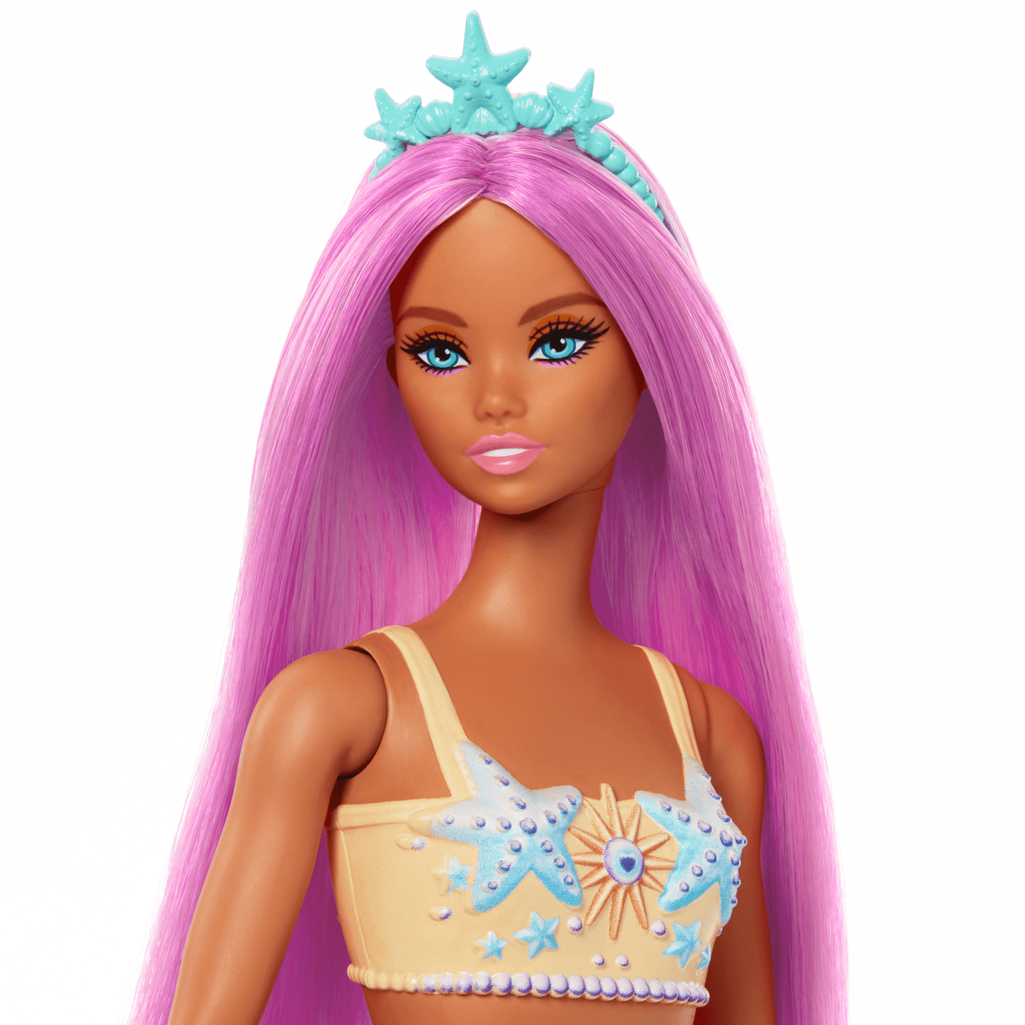 Barbie-Poup¨¦es Sir¨¨nes Avec Cheveux et Nageoire Color¨¦s et Serre-T¨ºte