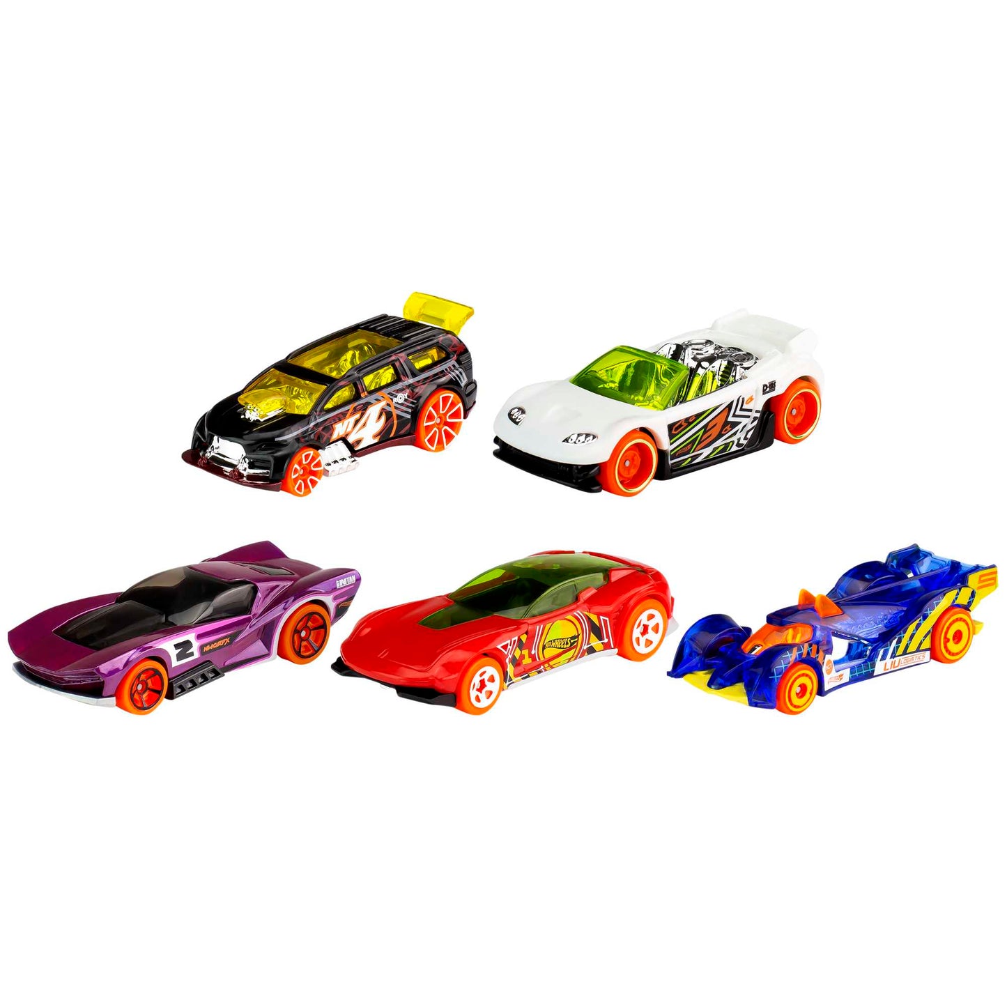 Hot Wheels Diecast Ve¨ªculo de Brinquedo Pacote Surpresa 5 Carros