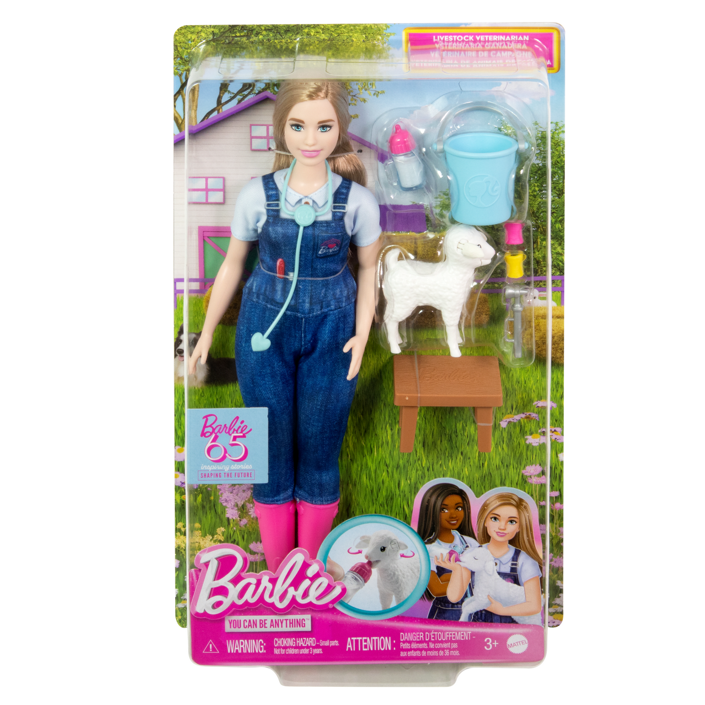 Barbie Carri¨¨res 65Eanniversaire V¨¦t¨¦rinaire de Campagne, 10Acc.