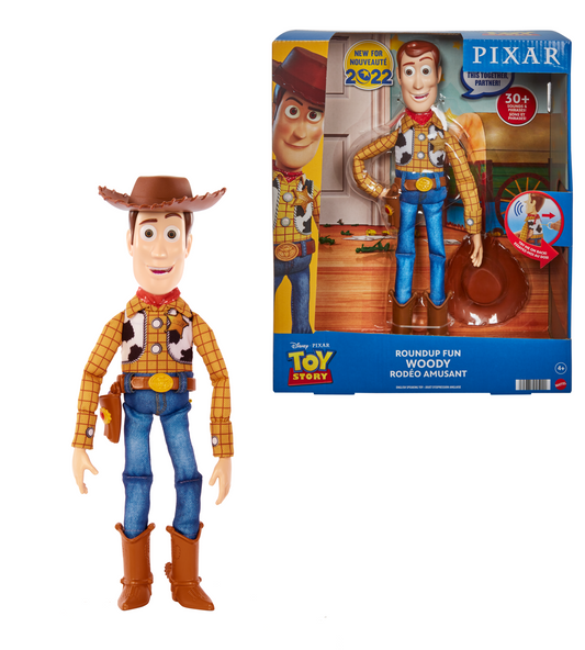Disney Pixar Toy Story Figura de Acci¨®n Woody con Frases y Sonidos 12