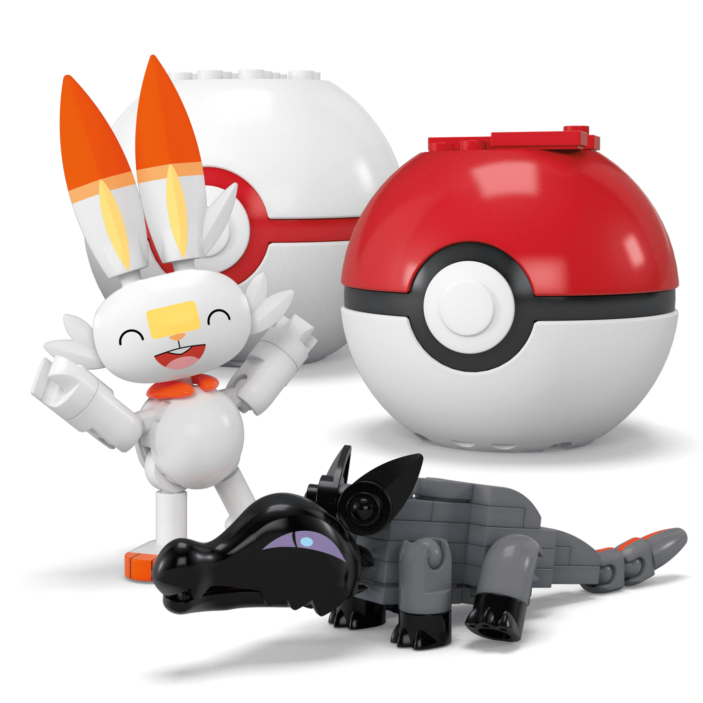 MEGA Pok¨¦mon Fire-Type Team Building Toy Kit, 4 Action Figures (105 Pieces) For Kids