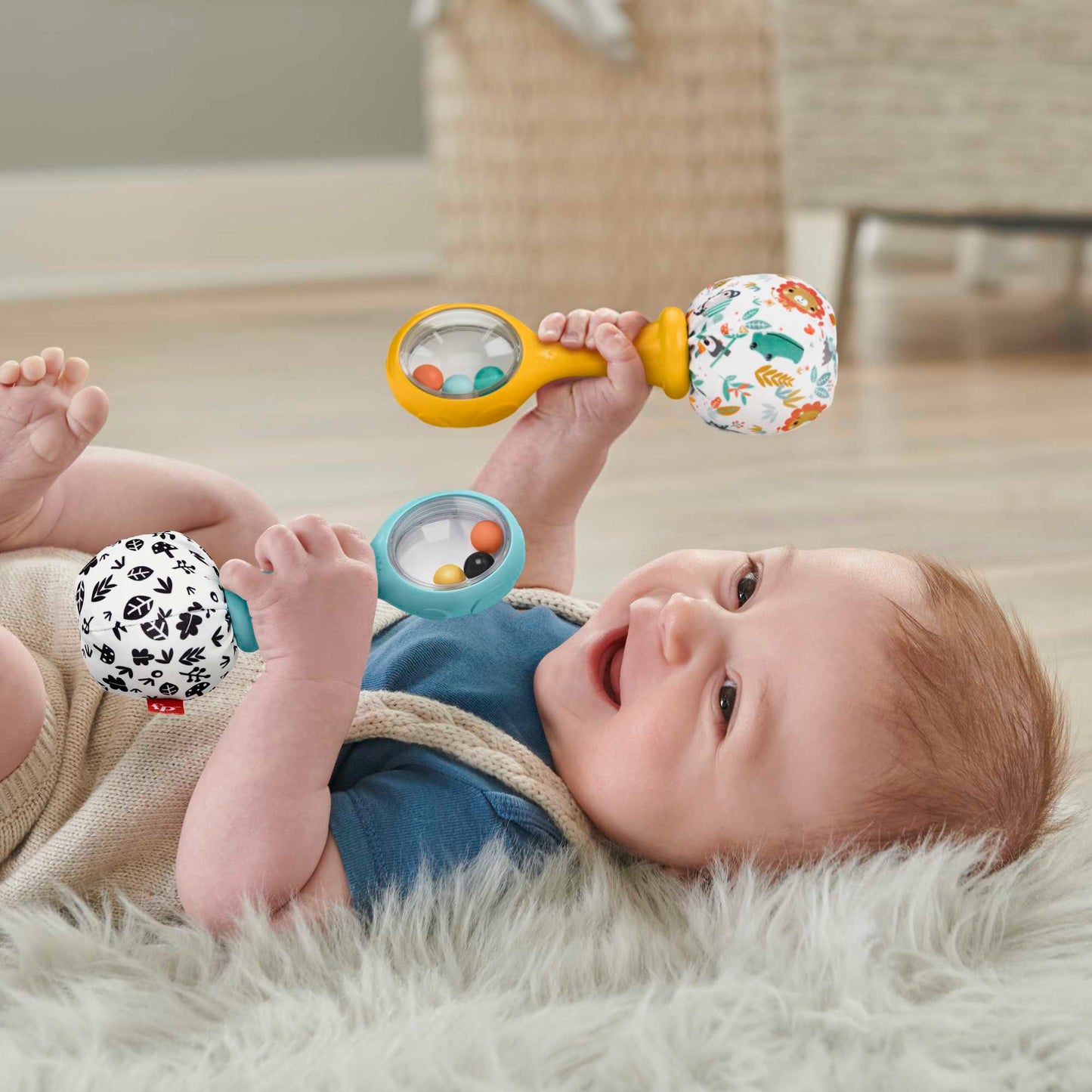 Fisher-Price  Mes Premi¨¨res Maracas, ens. de 2, Contraste ¨¦lev¨¦
