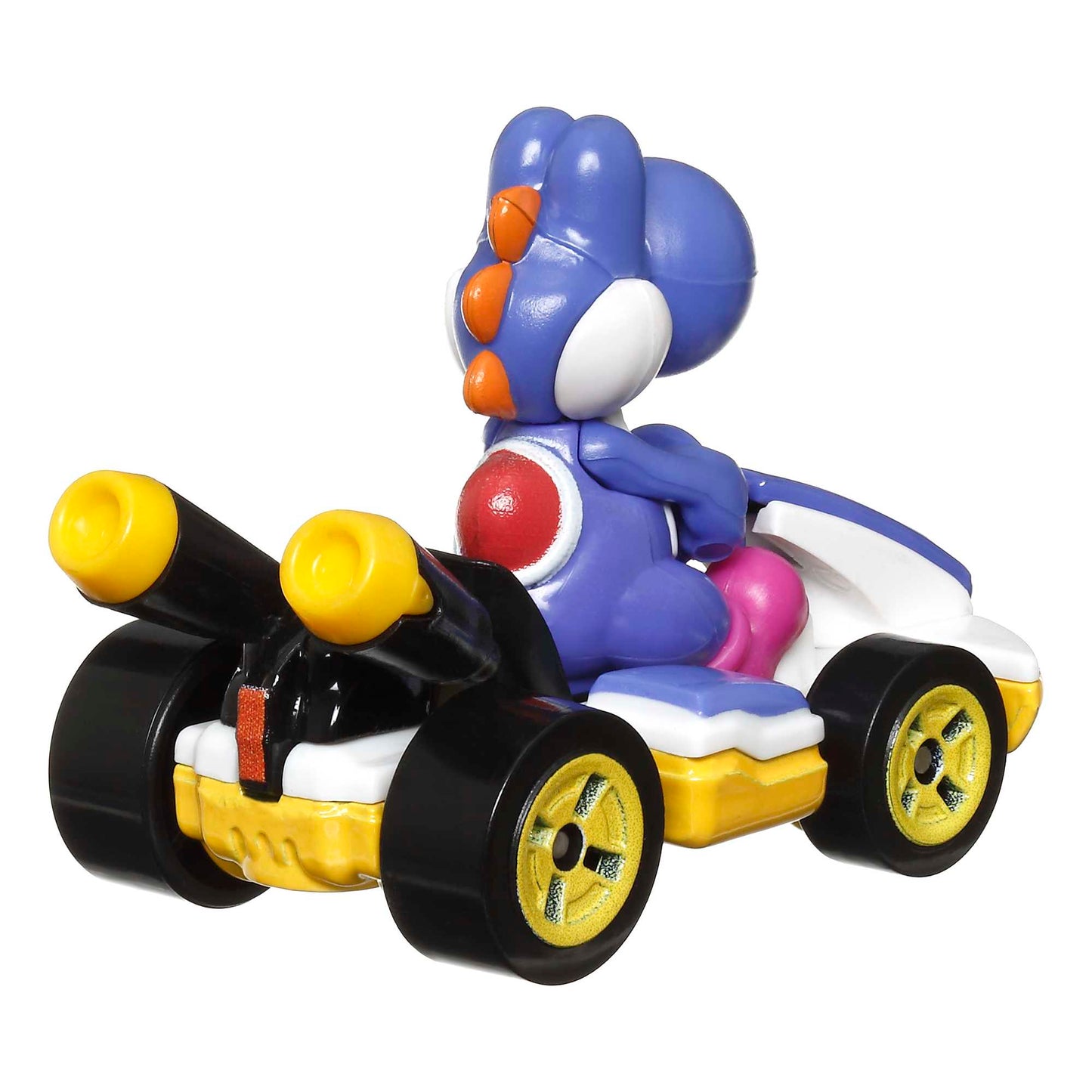 Hot Wheels Mario Kart Veh¨ªculo de Juguete Yoshi Est¨¢ndar Kart Azul Obscuro