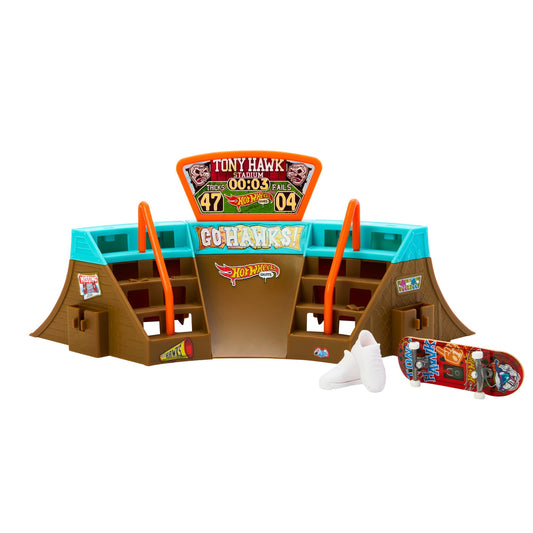 Hot Wheels Skate Pista de Brinquedo Set Est¨¢dio Tony Hawk