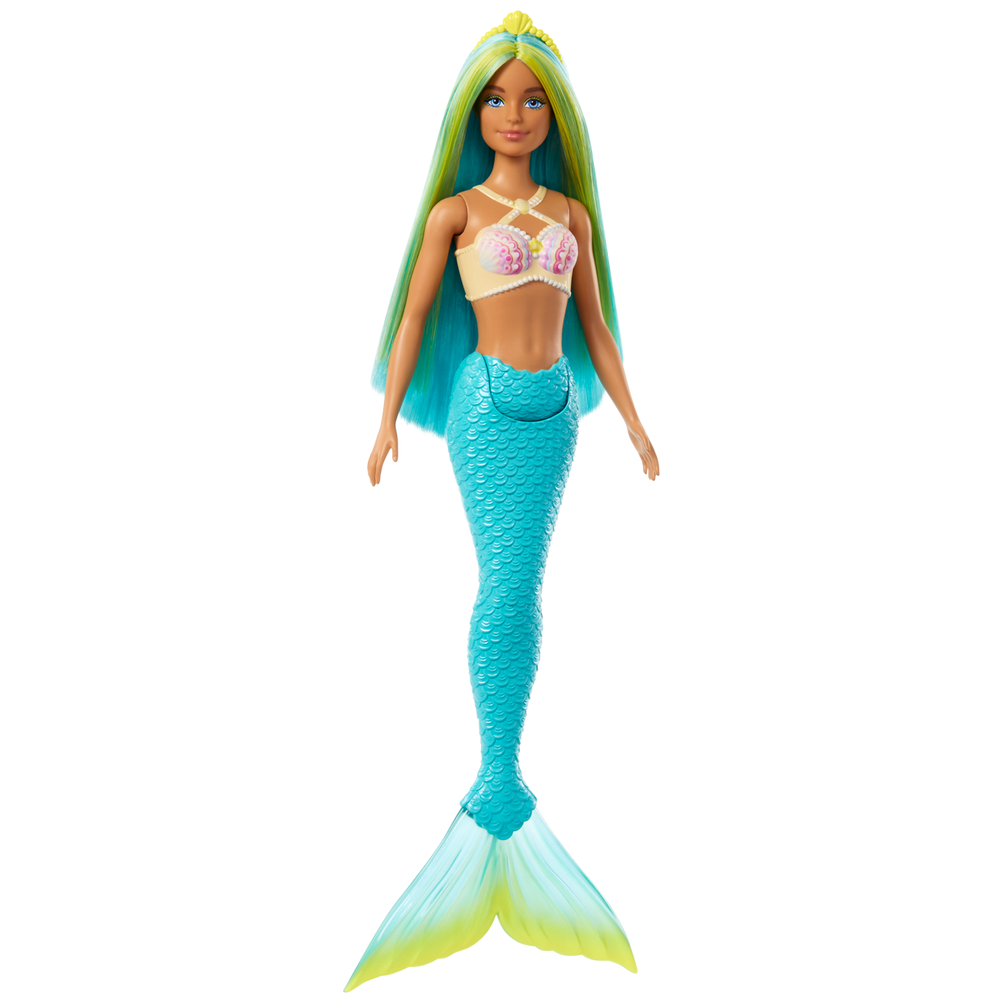 Barbie Fantas¨ªa Mu?eca Sirena Cabello Verde y Azul