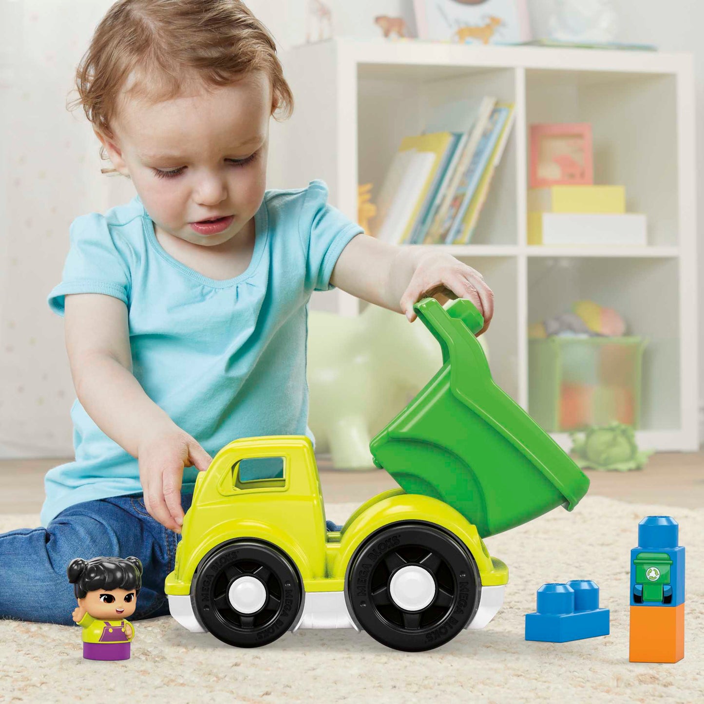 Mega Bloks Juguete de Construcci¨®n Peque?o Veh¨ªculo de Reciclado