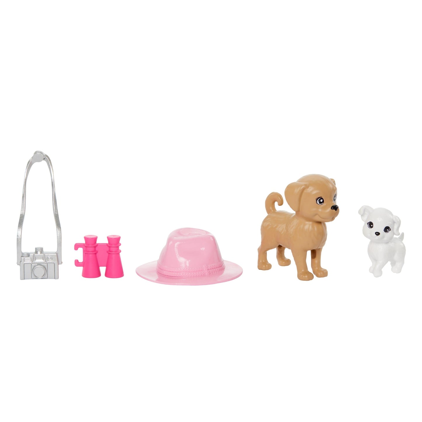Barbie-Coffret Poup¨¦es Stacie et Barbie Avec 2Chiots et Accessoires