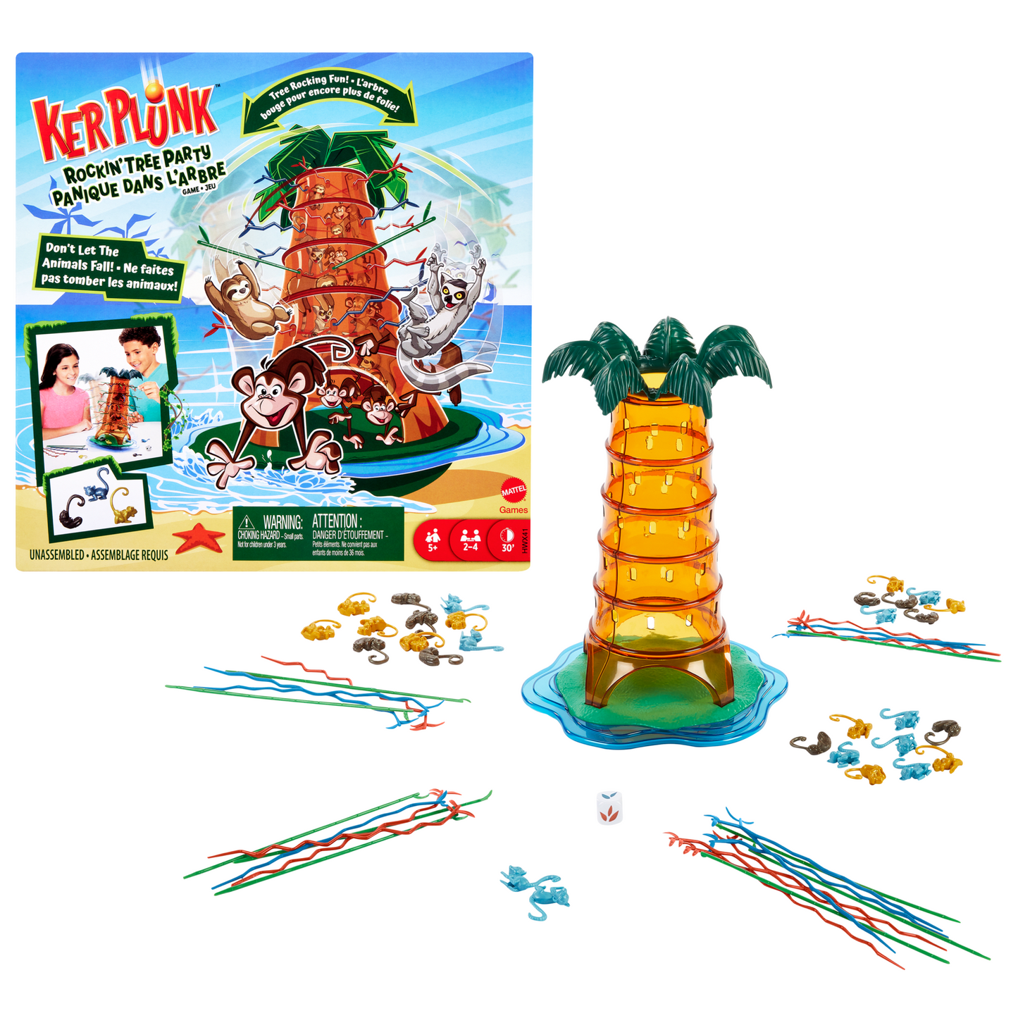 Kerplunk Rockin¡¯ Tree Party Game For Kids, Family & Game Nights