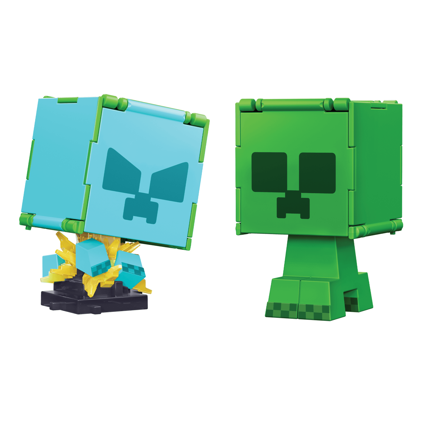 Minecraft Vanilla Figura de Acci¨®n Flippin' de 3.75 Creeper + Creeper Cargado