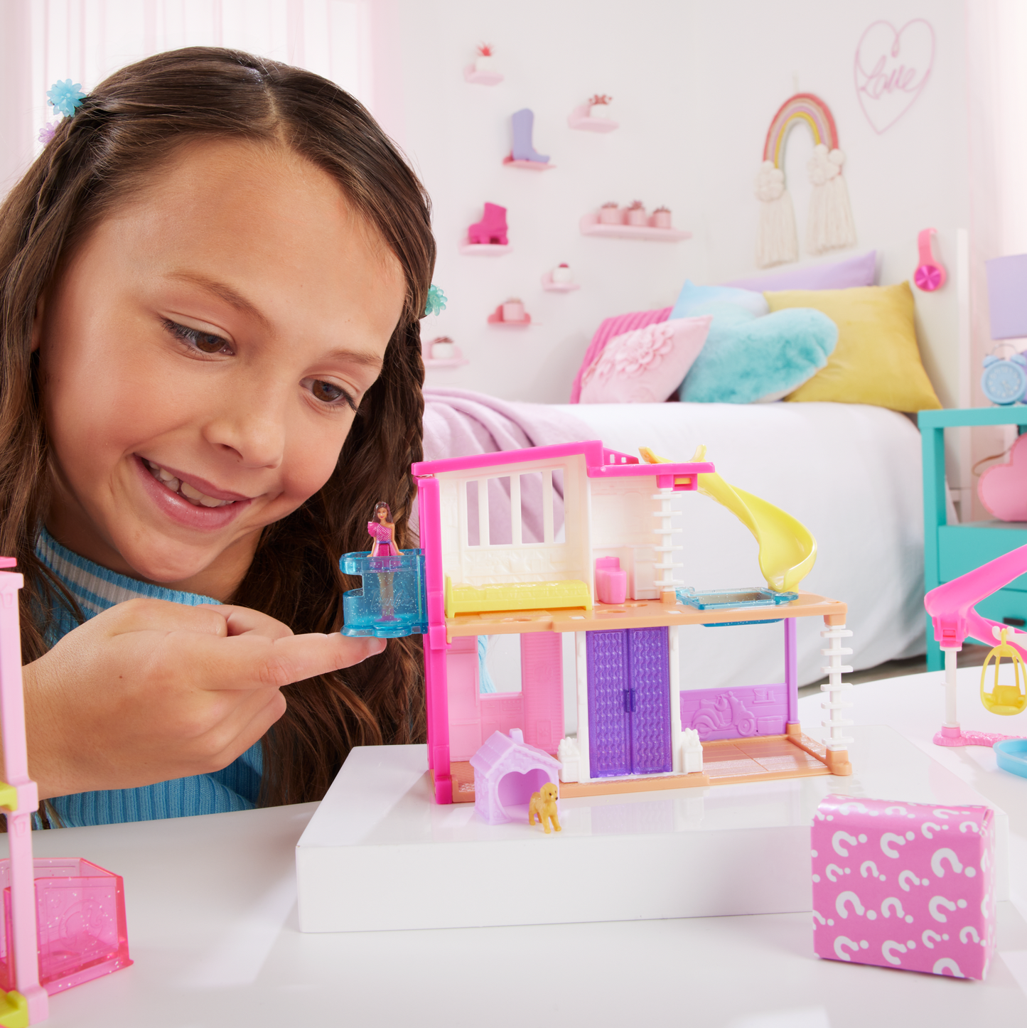 Barbie  Mini Barbieland  Coffrets  Maison de Poup¨¦e, Poup¨¦e 3,81 Cm